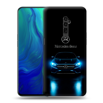 Пластиковый чехол на OPPO Reno 10x Zoom с принтом Mercedes Мерседес