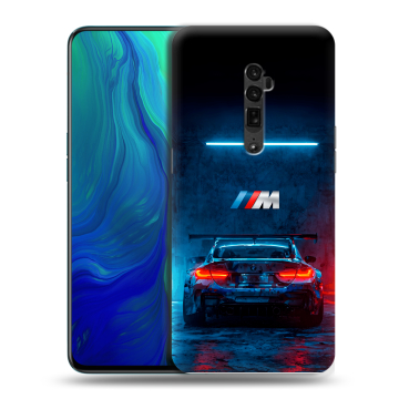 Пластиковый чехол на OPPO Reno 10x Zoom с принтом BMW БМВ