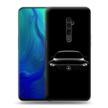 Пластиковый чехол на OPPO Reno 10x Zoom с принтом Mercedes Мерседес