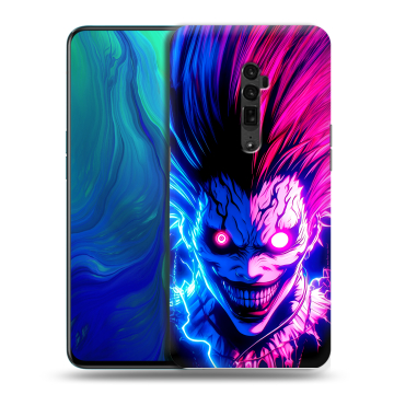 Пластиковый чехол на OPPO Reno 10x Zoom с принтом Death note Тетрадь смерти