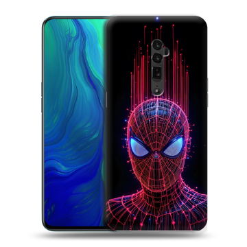 Пластиковый чехол на OPPO Reno 10x Zoom с принтом Spiderman Человек паук