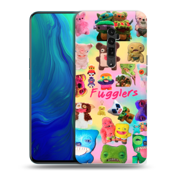 Пластиковый чехол на OPPO Reno 10x Zoom с принтом Флагер Fuggler