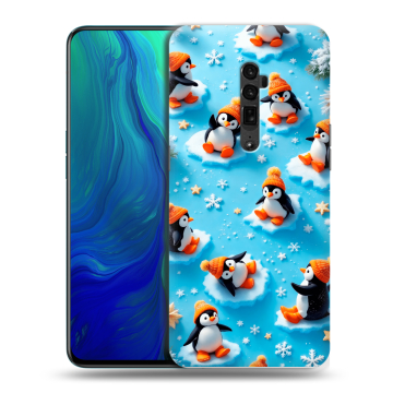Пластиковый чехол на OPPO Reno 10x Zoom с принтом Новый год