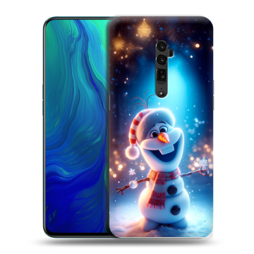 Пластиковый чехол на OPPO Reno 10x Zoom с принтом Новый год