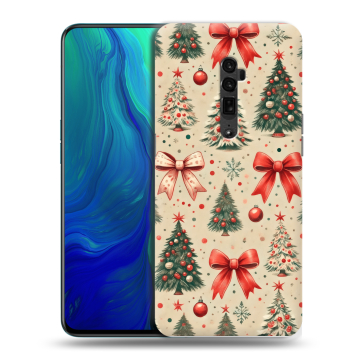 Пластиковый чехол на OPPO Reno 10x Zoom с принтом Новый год