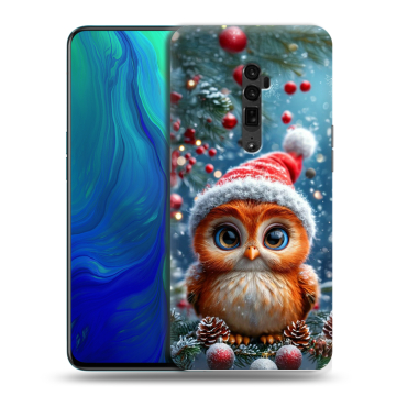 Пластиковый чехол на OPPO Reno 10x Zoom с принтом Новый год