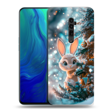 Пластиковый чехол на OPPO Reno 10x Zoom с принтом Новый год