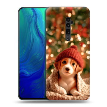 Пластиковый чехол на OPPO Reno 10x Zoom с принтом Новый год