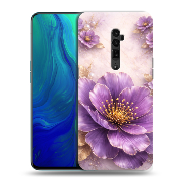Пластиковый чехол на OPPO Reno 10x Zoom с принтом женский