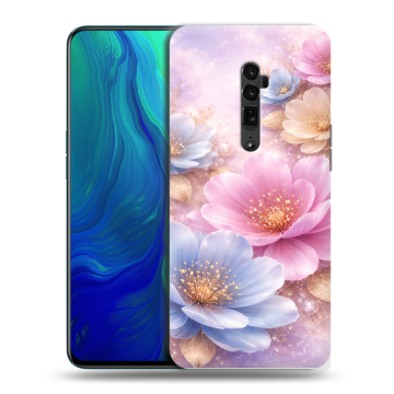 Пластиковый чехол на OPPO Reno 10x Zoom с принтом женский