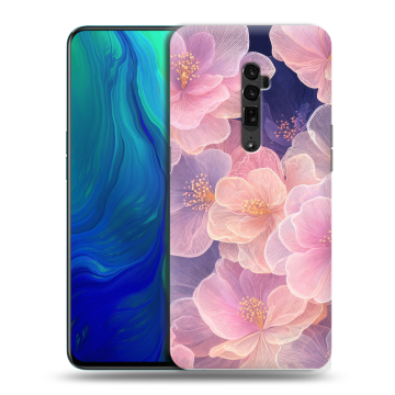 Пластиковый чехол на OPPO Reno 10x Zoom с принтом женский