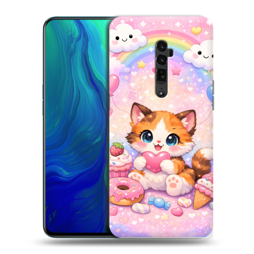 Пластиковый чехол на OPPO Reno 10x Zoom с принтом для девочек
