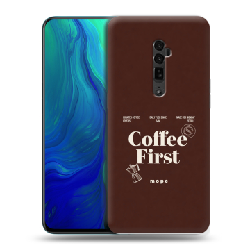 Пластиковый чехол на OPPO Reno 10x Zoom с принтом женский