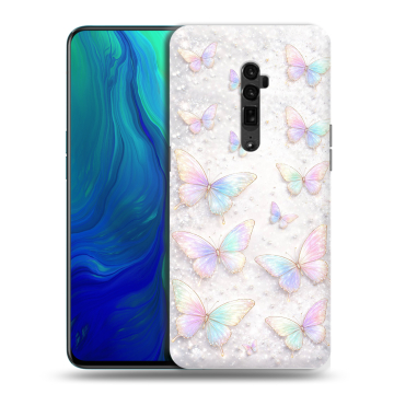 Пластиковый чехол на OPPO Reno 10x Zoom с принтом женский