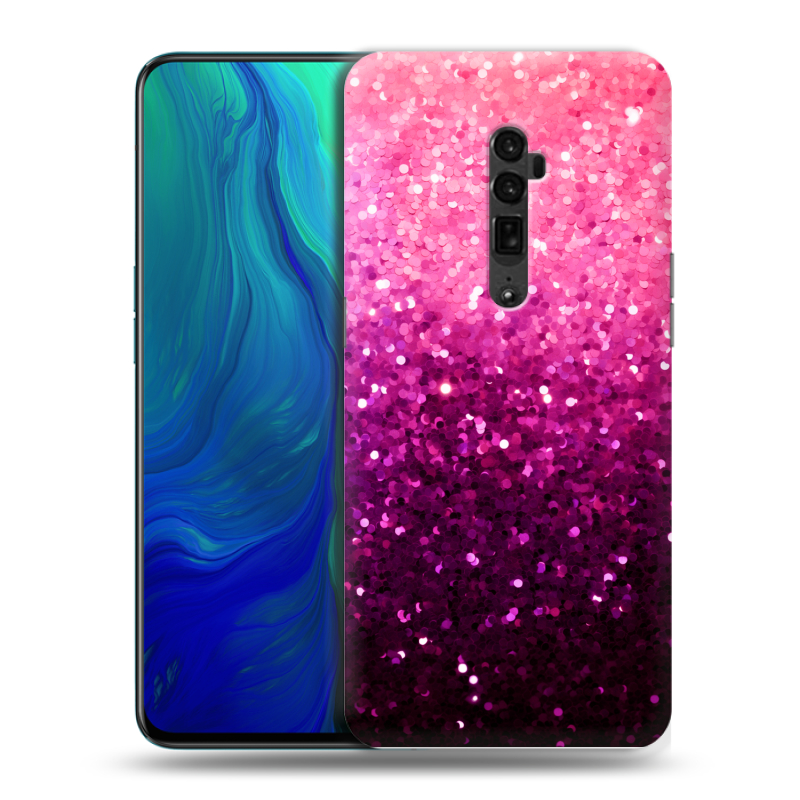 Пластиковый чехол на OPPO Reno 10x Zoom с принтом Блестки Пластиковый чехол на OPPO Reno 10x Zoom с принтом Блестки