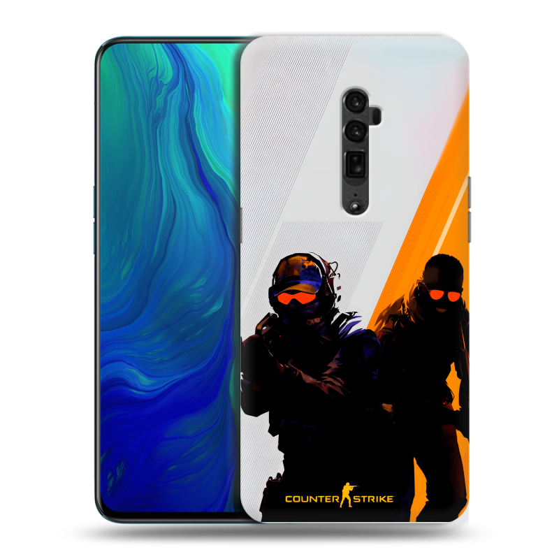 Пластиковый чехол на OPPO Reno 10x Zoom с принтом Контер страйк Counter strike Пластиковый чехол на OPPO Reno 10x Zoom с принтом Контер страйк Counter strike