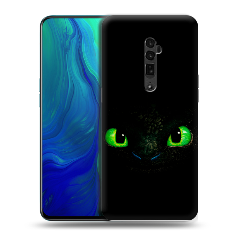 Пластиковый чехол на OPPO Reno 10x Zoom с принтом Как приручить дракона Пластиковый чехол на OPPO Reno 10x Zoom с принтом Как приручить дракона