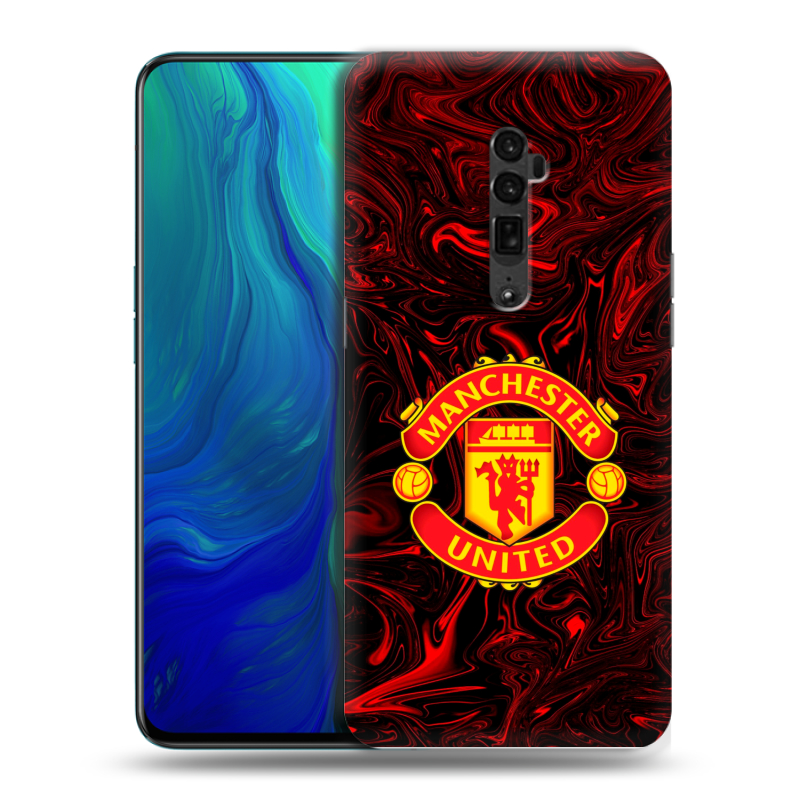 Пластиковый чехол на OPPO Reno 10x Zoom с принтом Manchester United Пластиковый чехол на OPPO Reno 10x Zoom с принтом Manchester United