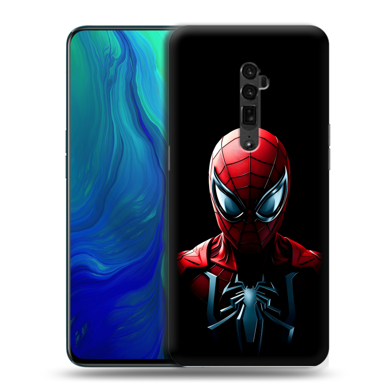 Пластиковый чехол на OPPO Reno 10x Zoom с принтом Spiderman Человек паук Пластиковый чехол на OPPO Reno 10x Zoom с принтом Spiderman Человек паук