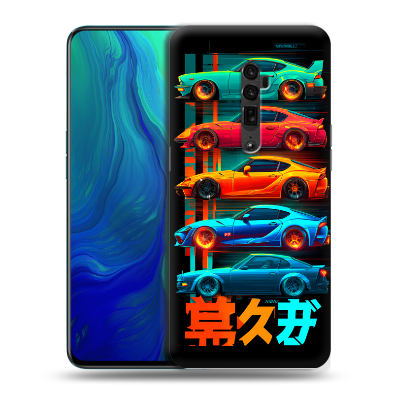 Пластиковый чехол на OPPO Reno 10x Zoom с принтом машины тачки Пластиковый чехол на OPPO Reno 10x Zoom с принтом машины тачки