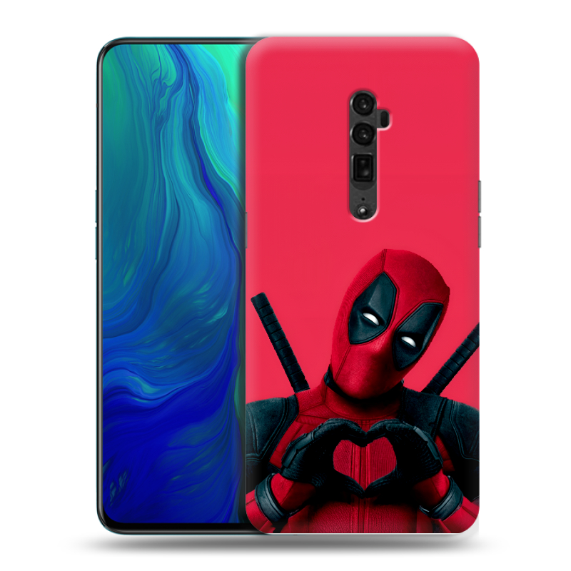 Пластиковый чехол на OPPO Reno 10x Zoom с принтом Дедпул Deadpool Пластиковый чехол на OPPO Reno 10x Zoom с принтом Дедпул Deadpool