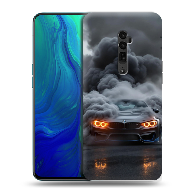 Пластиковый чехол на OPPO Reno 10x Zoom с принтом BMW БМВ Пластиковый чехол на OPPO Reno 10x Zoom с принтом BMW БМВ