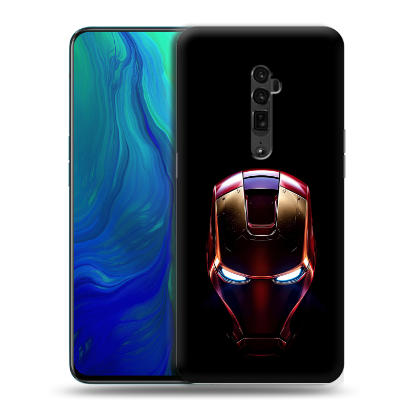 Пластиковый чехол на OPPO Reno 10x Zoom с принтом IronMan Железный человек Пластиковый чехол на OPPO Reno 10x Zoom с принтом IronMan Железный человек