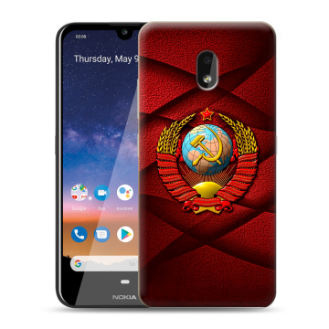 Силиконовый чехол на Nokia 2.2 с принтом Герб СССР