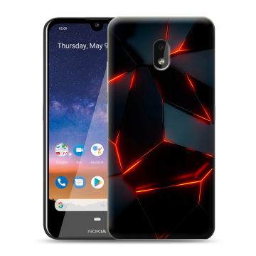 Силиконовый чехол на Nokia 2.2 с принтом Яркие абстракции