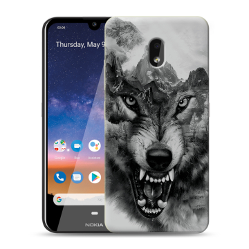 Силиконовый чехол на Nokia 2.2 с принтом Волк
