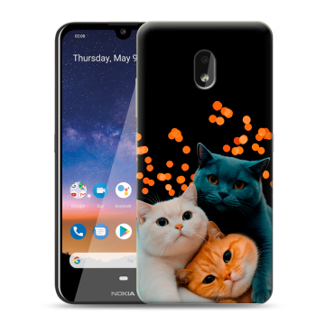 Силиконовый чехол на Nokia 2.2 с принтом Кошки
