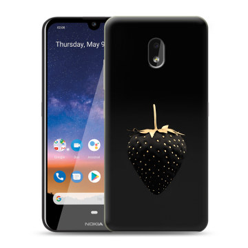 Силиконовый чехол на Nokia 2.2 с принтом Черная клубника
