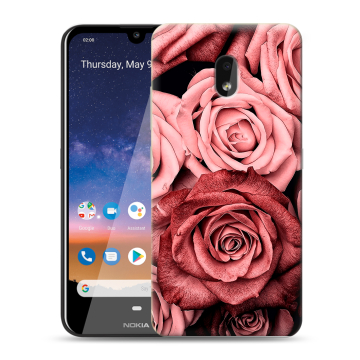 Силиконовый чехол на Nokia 2.2 с принтом Цветы розы