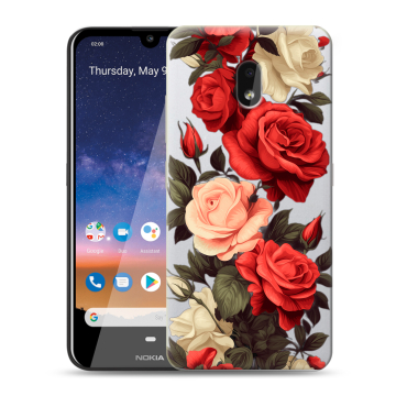Силиконовый чехол на Nokia 2.2 с принтом Розы Силиконовый чехол на Nokia 2.2 с принтом Розы