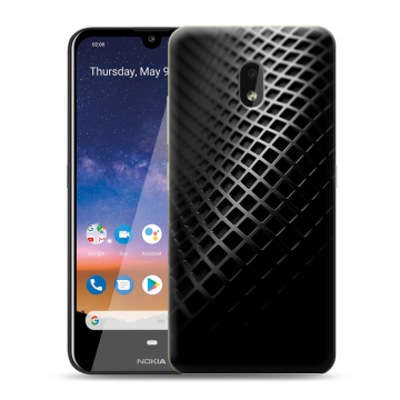 Силиконовый чехол на Nokia 2.2 с принтом Текстура металла Силиконовый чехол на Nokia 2.2 с принтом Текстура металла