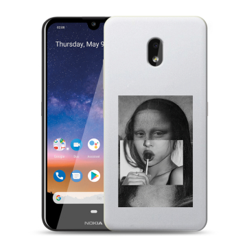 Силиконовый чехол на Nokia 2.2 с принтом Мона Лиза Силиконовый чехол на Nokia 2.2 с принтом Мона Лиза