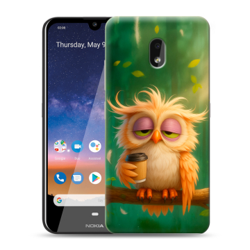Силиконовый чехол на Nokia 2.2 с принтом сова Силиконовый чехол на Nokia 2.2 с принтом сова