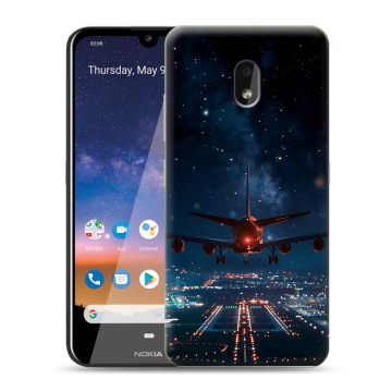 Силиконовый чехол на Nokia 2.2 с принтом самолет Силиконовый чехол на Nokia 2.2 с принтом самолет