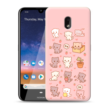 Силиконовый чехол на Nokia 2.2 с принтом Hello Kitty Хелоу Кити Силиконовый чехол на Nokia 2.2 с принтом Hello Kitty Хелоу Кити