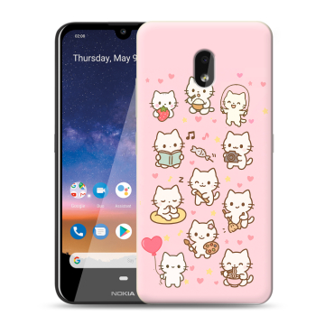 Силиконовый чехол на Nokia 2.2 с принтом Hello Kitty Хелоу Кити Силиконовый чехол на Nokia 2.2 с принтом Hello Kitty Хелоу Кити