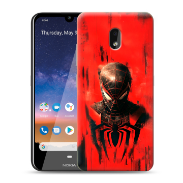 Силиконовый чехол на Nokia 2.2 с принтом человек паук spiderman Силиконовый чехол на Nokia 2.2 с принтом человек паук spiderman