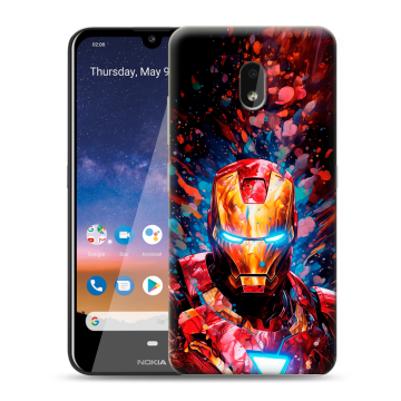 Силиконовый чехол на Nokia 2.2 с принтом Железный человек Ironman Силиконовый чехол на Nokia 2.2 с принтом Железный человек Ironman