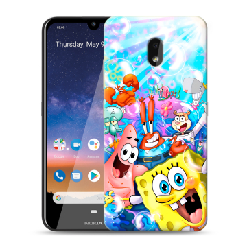 Силиконовый чехол на Nokia 2.2 с принтом спанчбоб спанч боб Силиконовый чехол на Nokia 2.2 с принтом спанчбоб спанч боб