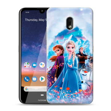 Силиконовый чехол на Nokia 2.2 с принтом Холодное сердце Frozen Силиконовый чехол на Nokia 2.2 с принтом Холодное сердце Frozen