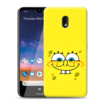 Силиконовый чехол на Nokia 2.2 с принтом спанчбоб спанч боб