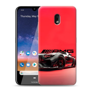Силиконовый чехол на Nokia 2.2 с принтом Мерседес Mercedes AMG