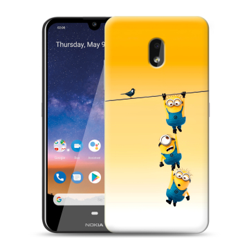Силиконовый чехол на Nokia 2.2 с принтом Миньоны Силиконовый чехол на Nokia 2.2 с принтом Миньоны