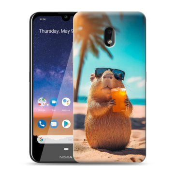 Силиконовый чехол на Nokia 2.2 с принтом Капибара