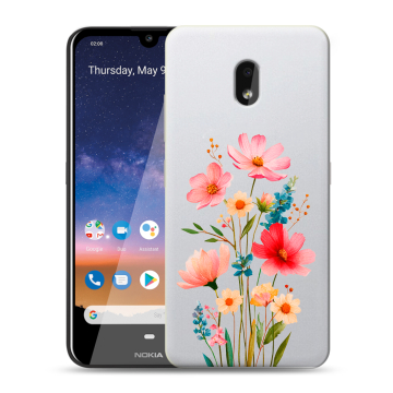 Силиконовый чехол на Nokia 2.2 с принтом Цветы