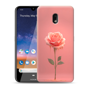 Силиконовый чехол на Nokia 2.2 с принтом Розовая роза